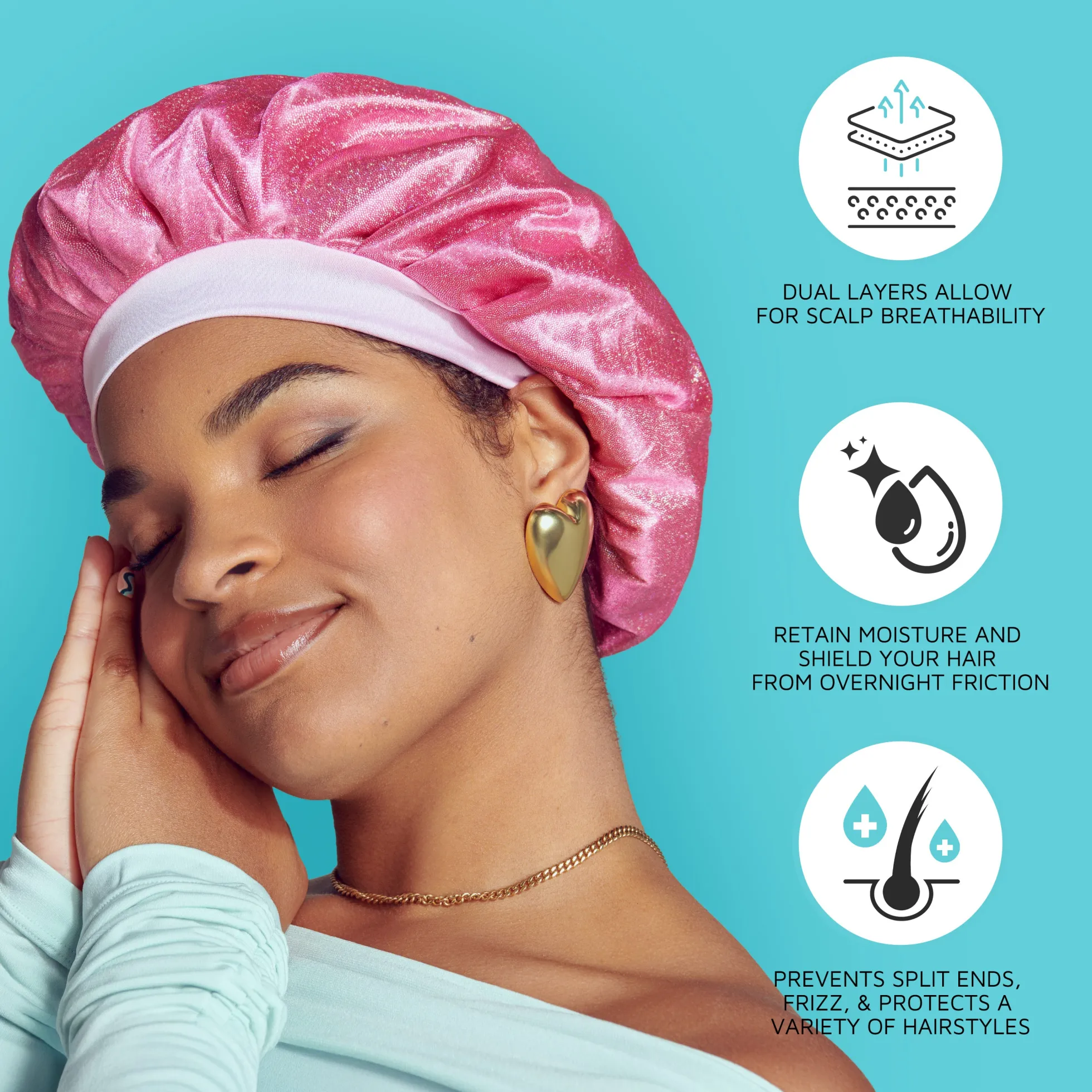 Glitter Bonnet Cap