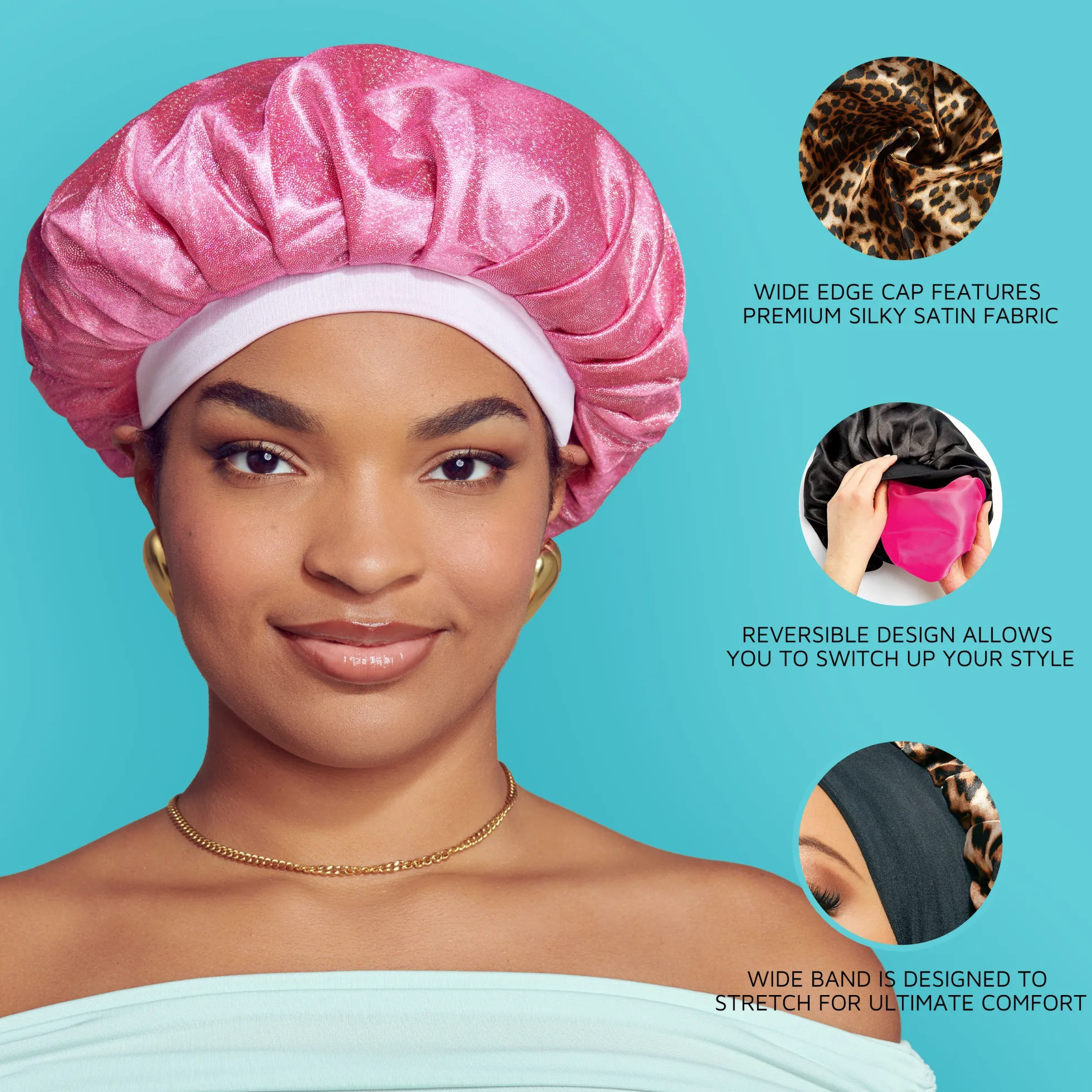 Glitter Bonnet Cap