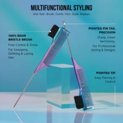 3 in 1 Edge Combrush