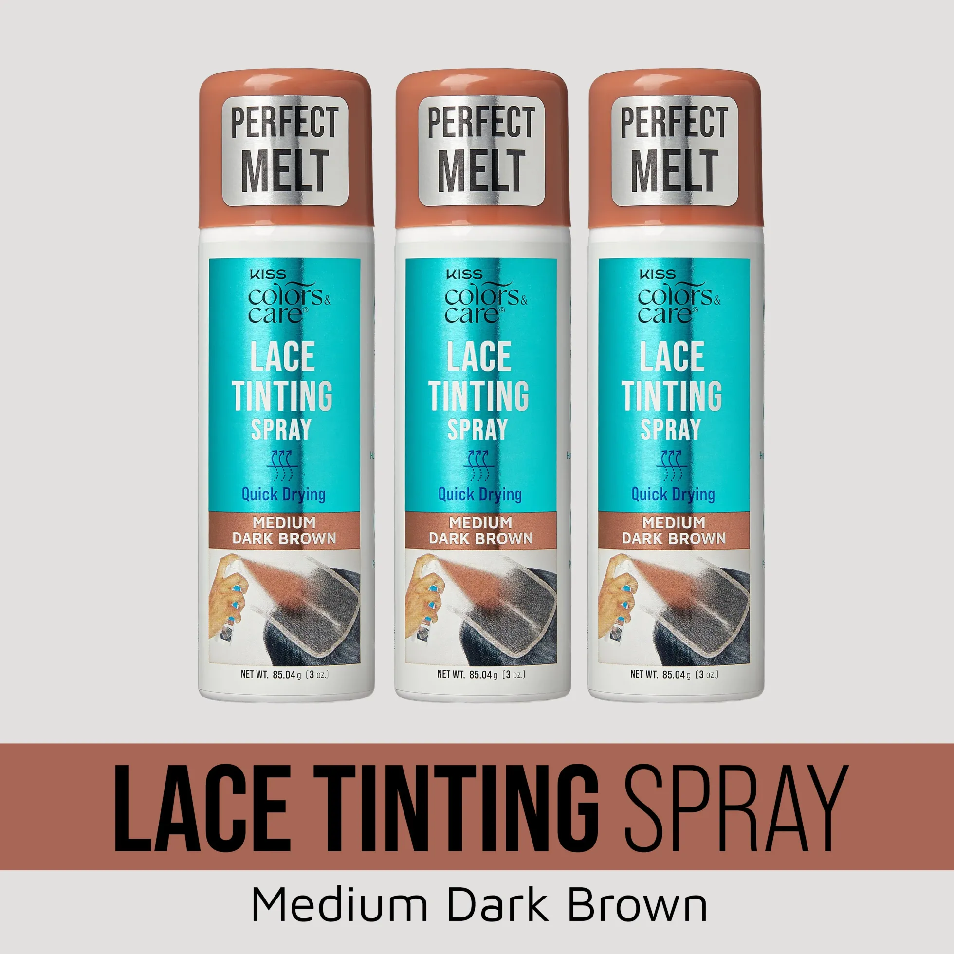 Medium Dark Brown Lace Tinting Spray Bundle