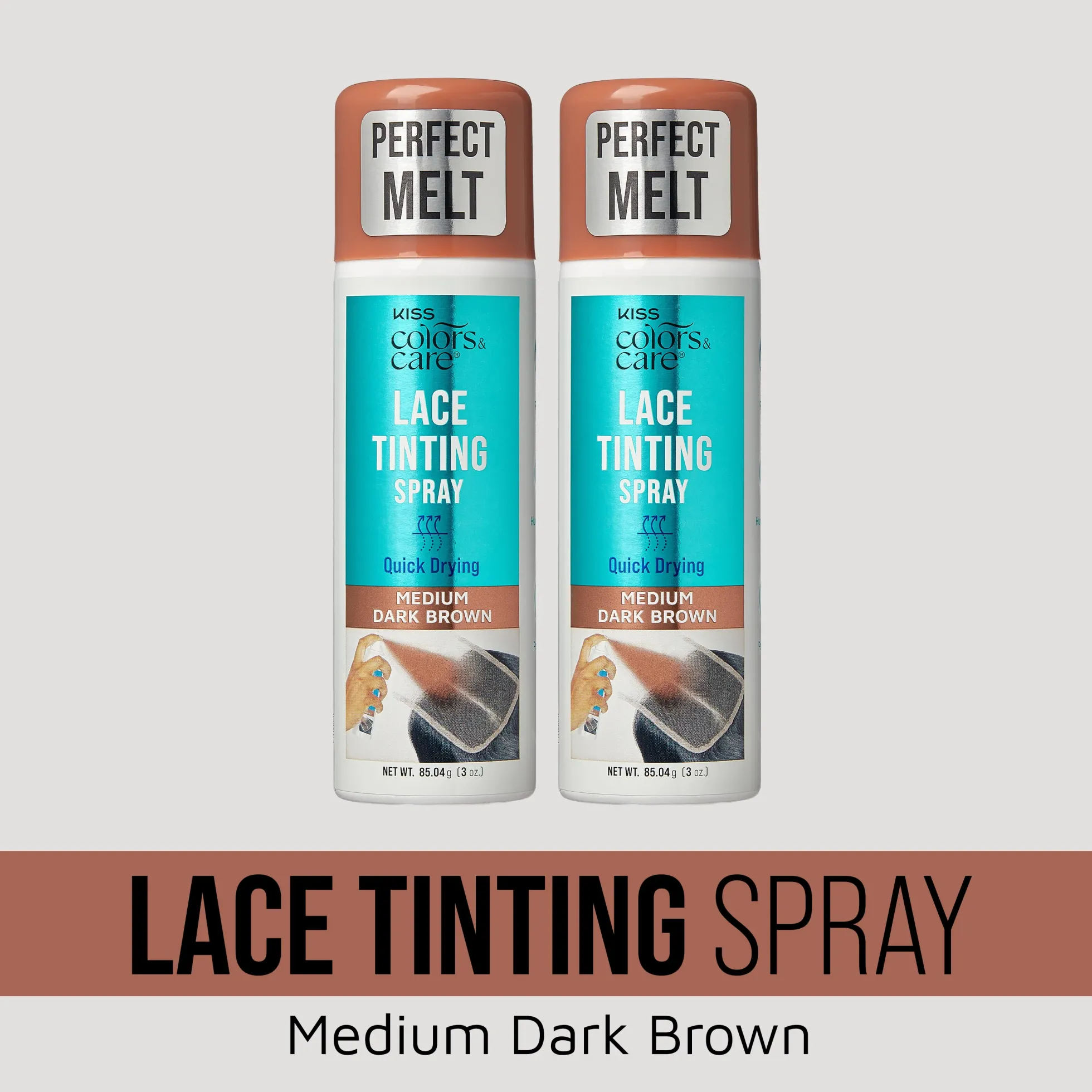 Medium Dark Brown Lace Tinting Spray Bundle