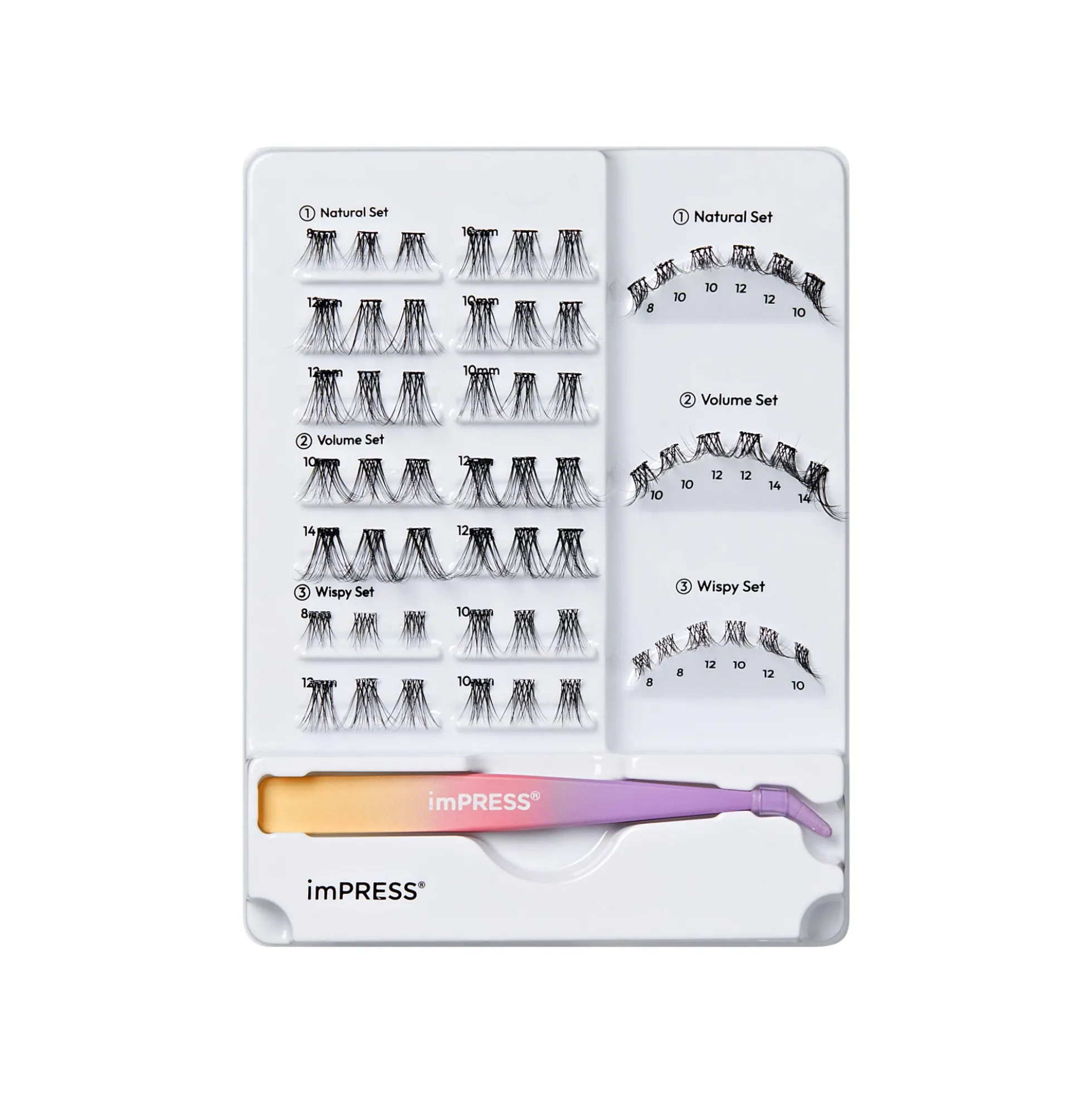 Natural/Volume/Wispy | 60 Individual Lashes