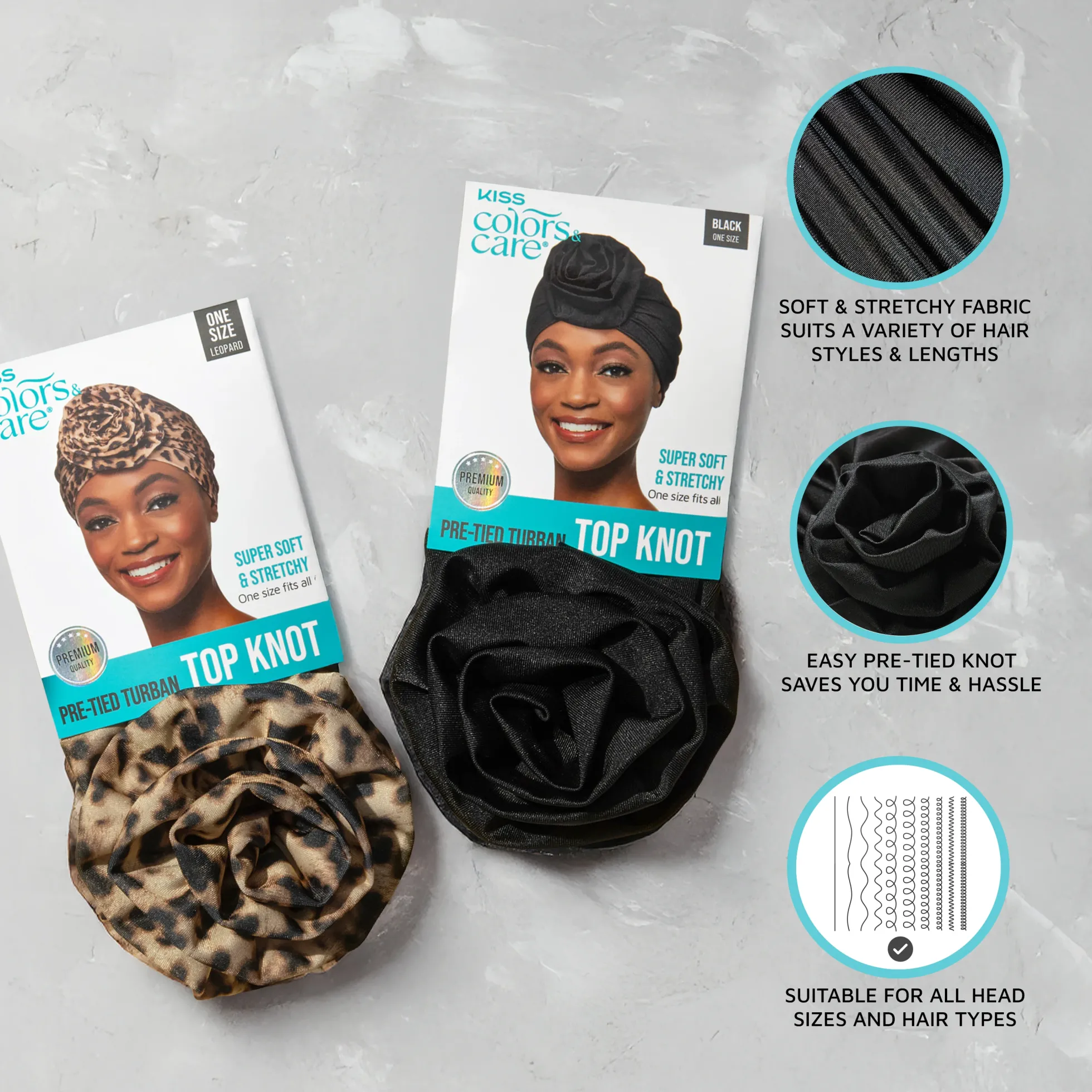 Pre-Tied Top Knot Turban