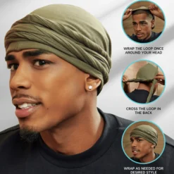 Satin-Lined Halo Turban