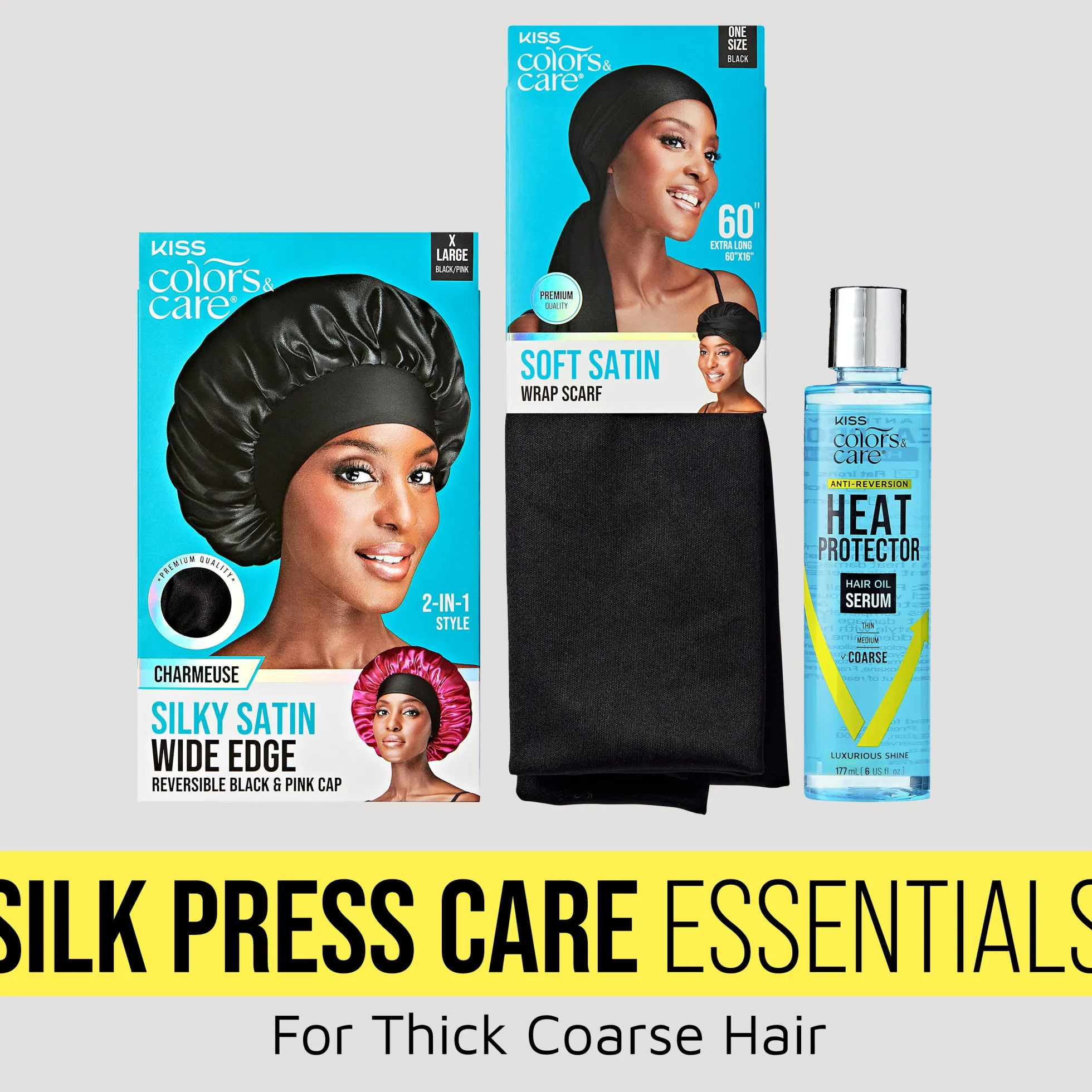 Silk Press Care Essentials Bundle - Hair Oil Serum