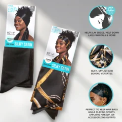 Silky Satin Edge Scarf