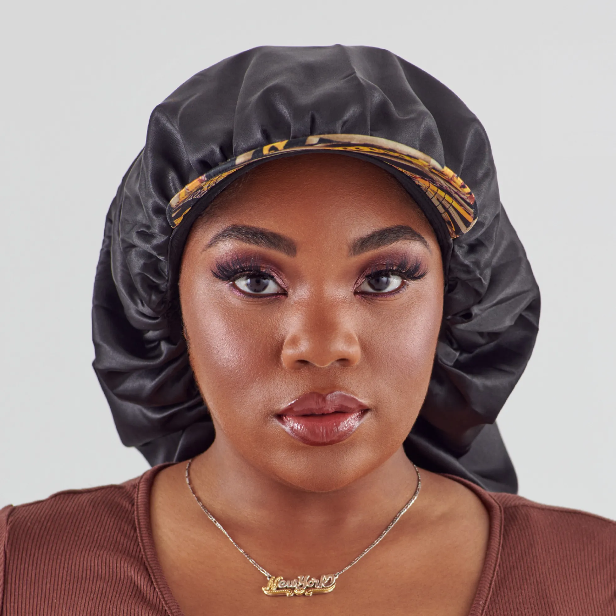 Visor Satin Hair Cap Braid